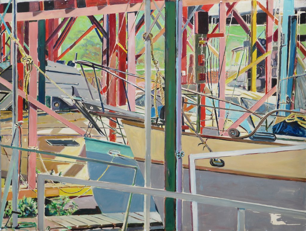 BOATHOUSE JUNGLE 45" x 59"